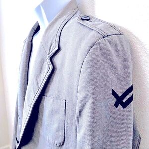 William Rast Military Style Blazer Urban Edge Sporty Hipster Tailored Jacket